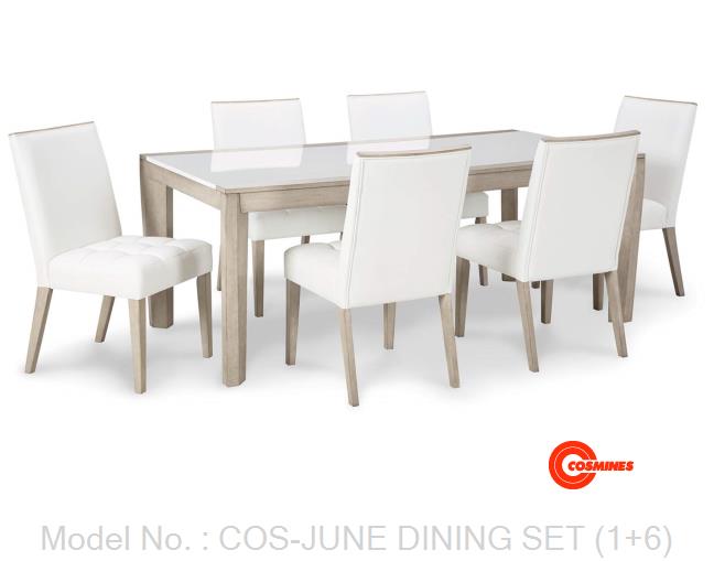 COS-JUNE DINING SET (1+6)